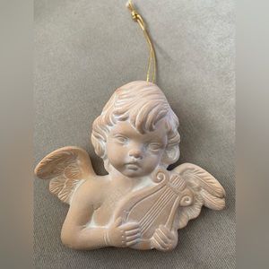 Vintage Ceramic Cherub Hanging Ornaments